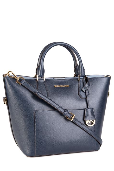 michael kors royal blue purse|michael kors navy blue tote.